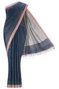 Bhavi-Blue Bhagalpuri Tussar Silk Saree