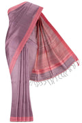 Kruti-Lavender Bhagalpuri Tussar Silk Saree
