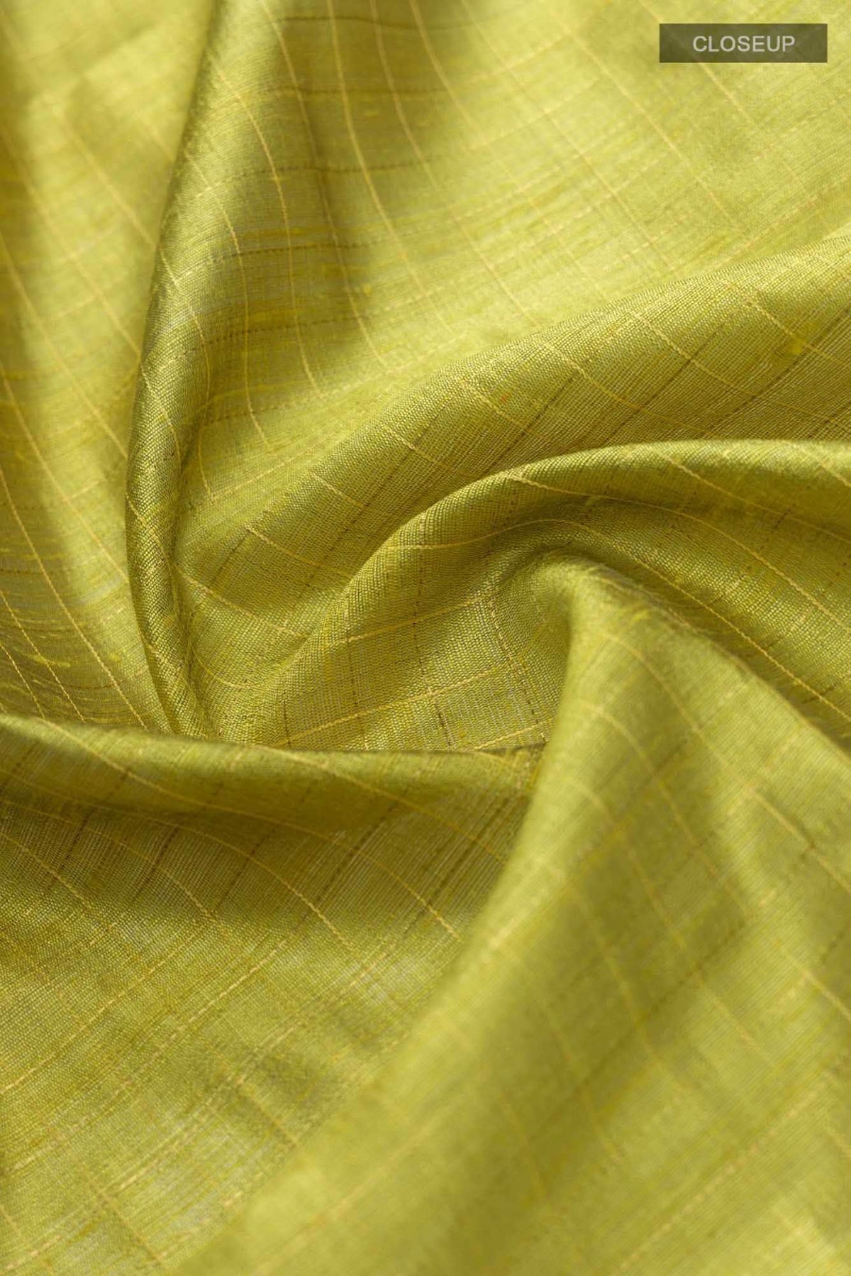 Aahana-Lemon Yellow Bhagalpuri Tussar Silk Saree