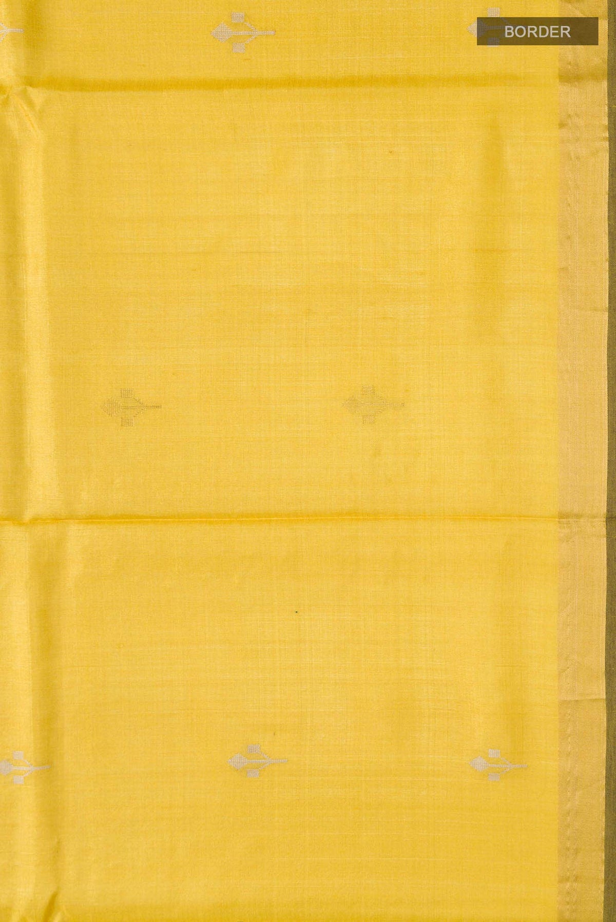 Breeze of Ease-Yellow Bhagalpuri Tussar Silk Saree