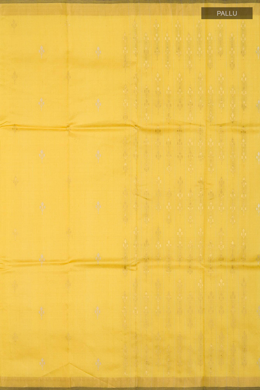 Breeze of Ease-Yellow Bhagalpuri Tussar Silk Saree