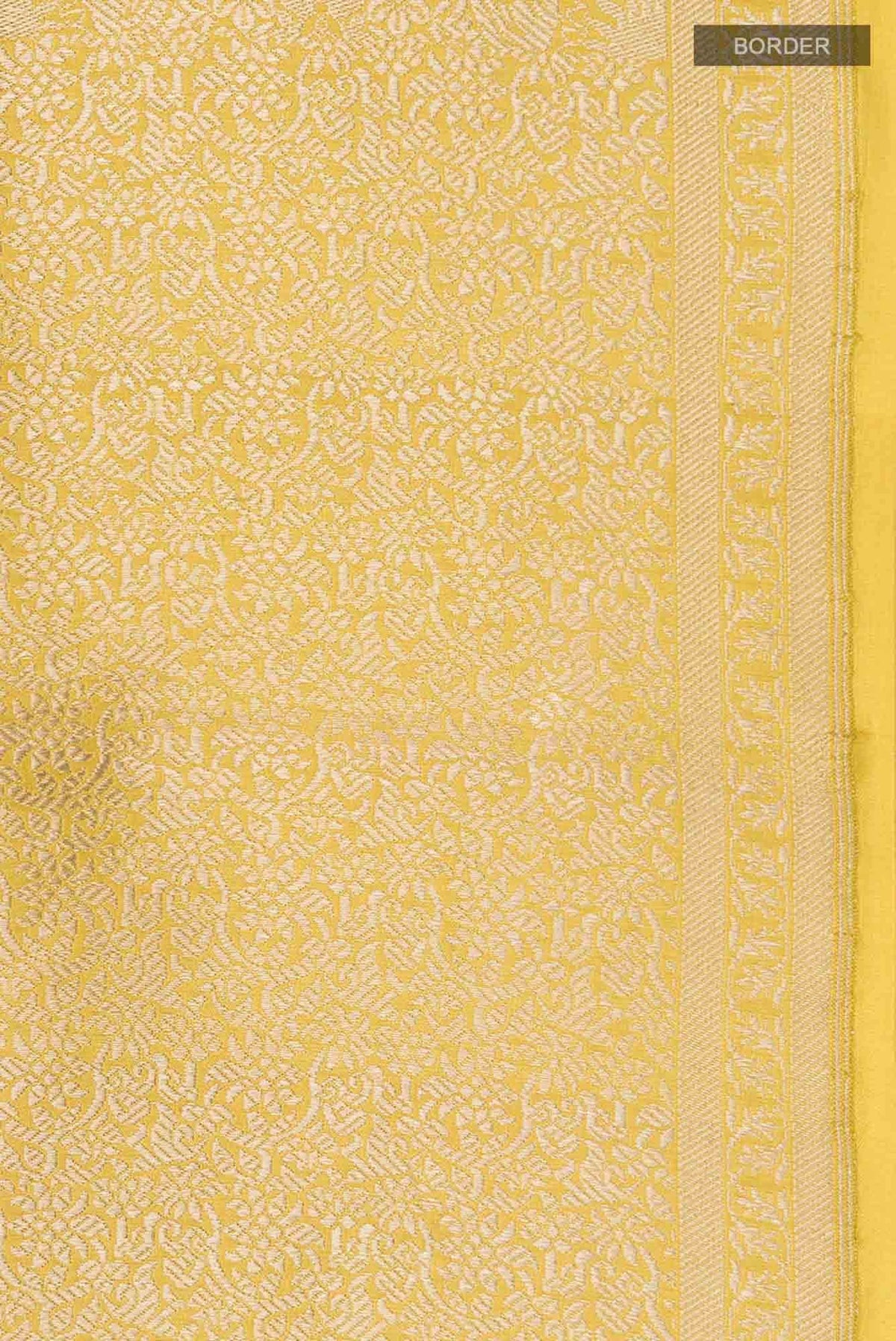 Chariots of the Sun-Yellow Banarasi Silk Saree