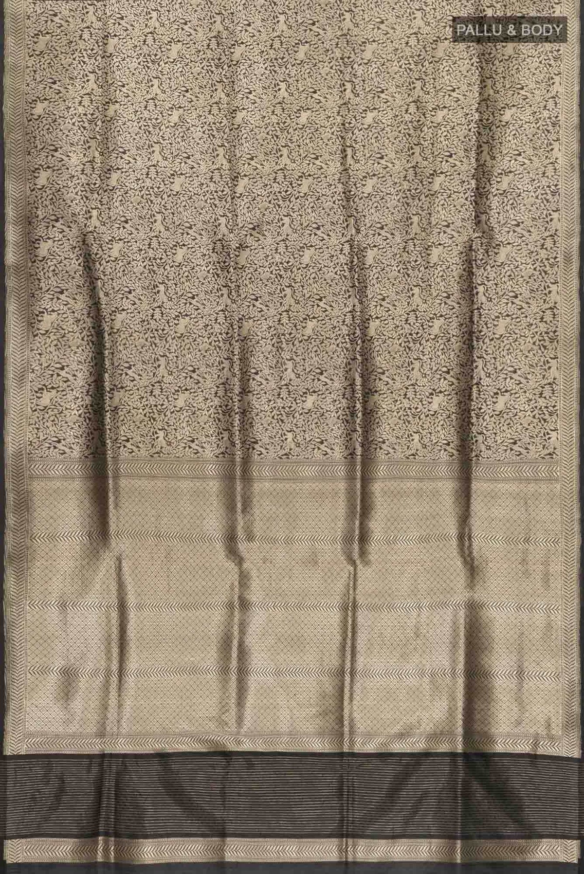 Mogli's World-Black Banarasi Silk Saree
