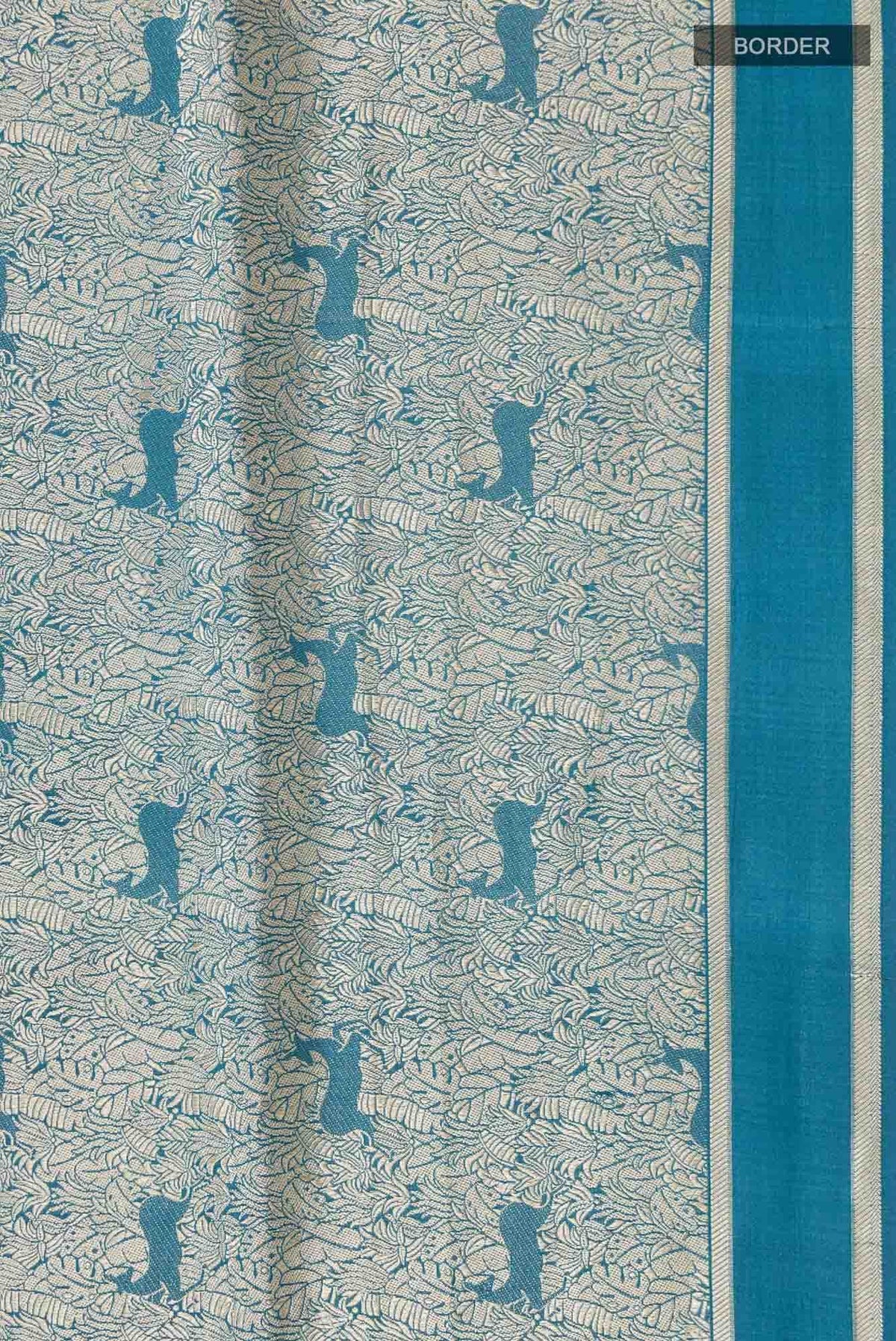 Prance-Teal Green Banarasi Silk Saree