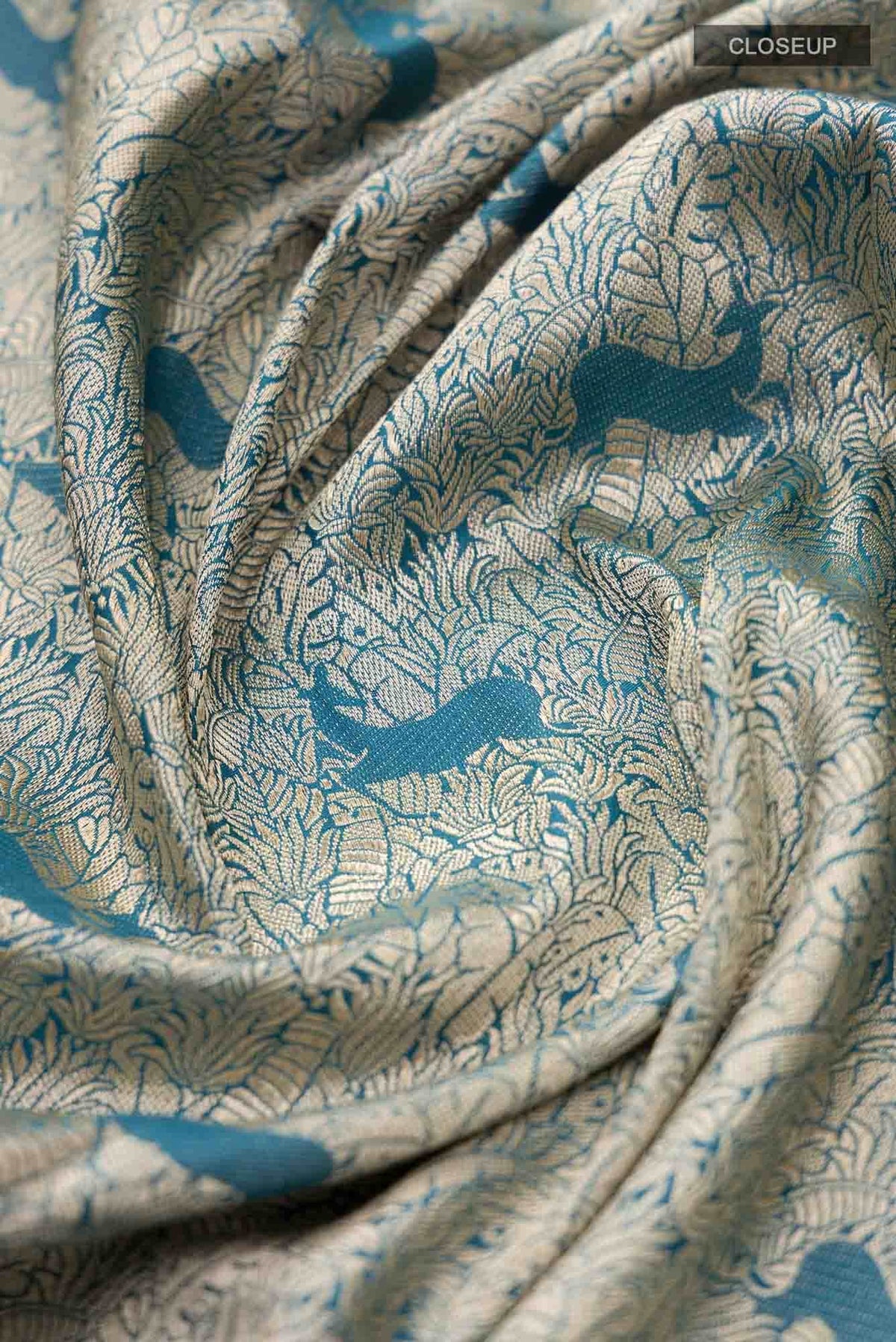 Prance-Teal Green Banarasi Silk Saree