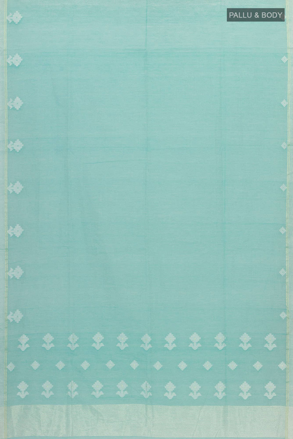 Anuradha-Aqua Blue Bengal Cotton Saree