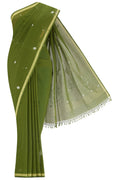 Damini-Green Bengal Cotton Saree