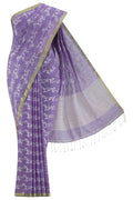 Kadambini-Light Purple Bengal Cotton Saree
