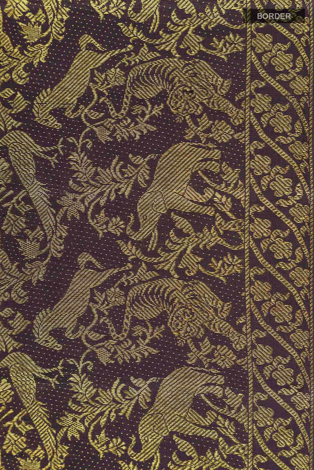 Vanasingaaram-Black Kanchipuram Silk Saree