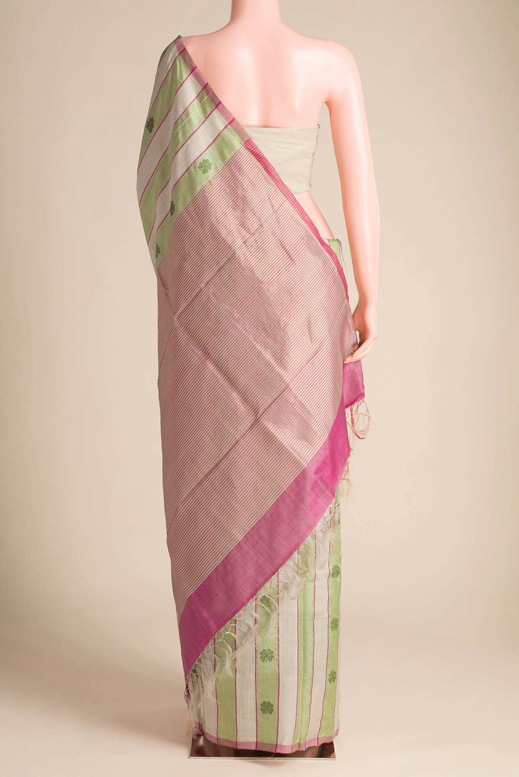 Luck 'n Love-Multi Bhagalpuri Tussar Silk Saree