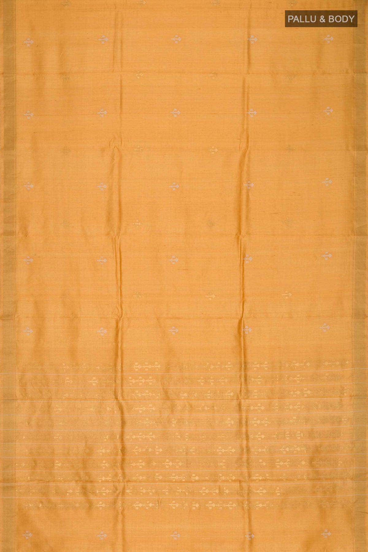 Breeze of Ease-Mustard Bhagalpuri Tussar Silk Saree