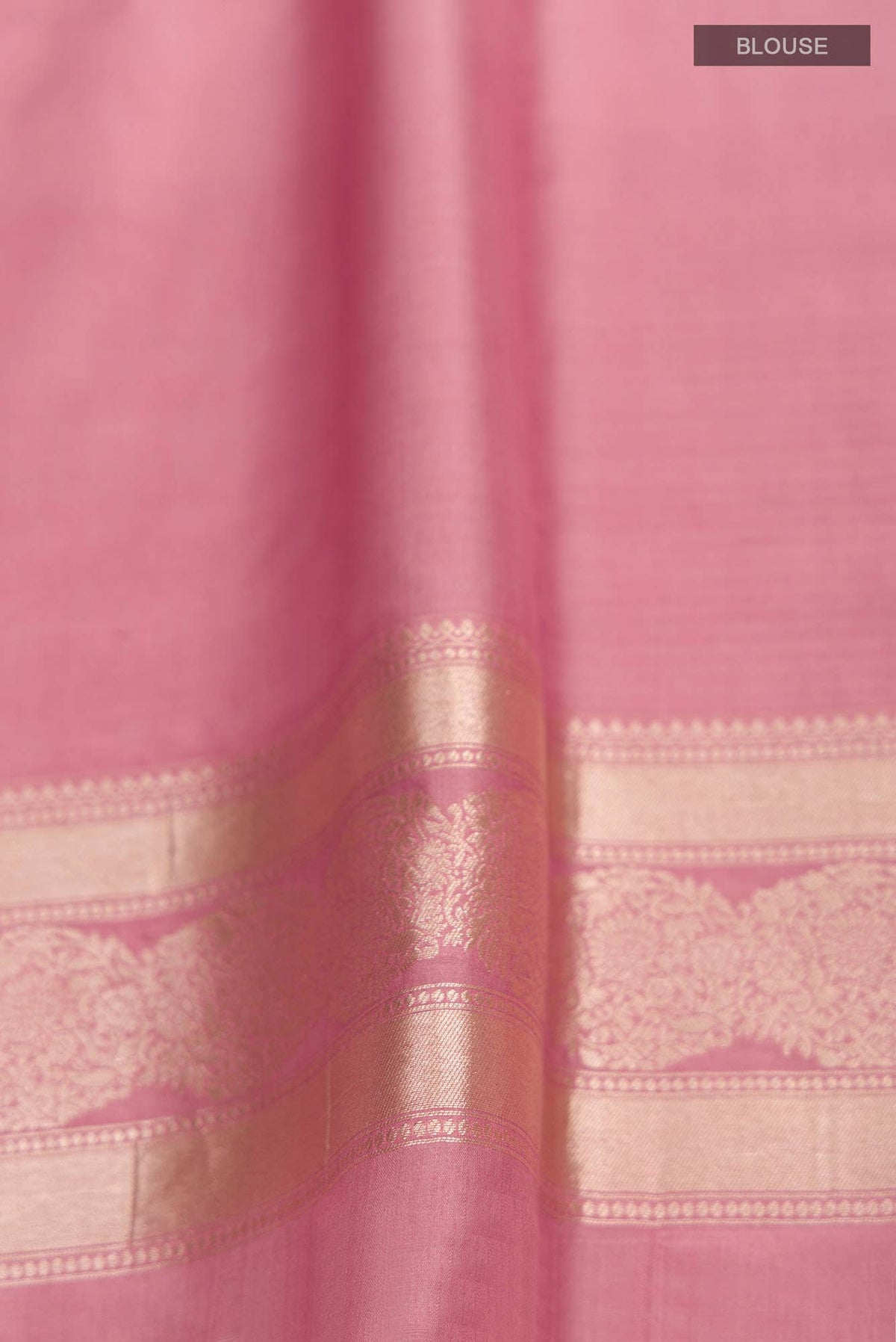 Bhagyavati-Peach Banarasi Silk Saree