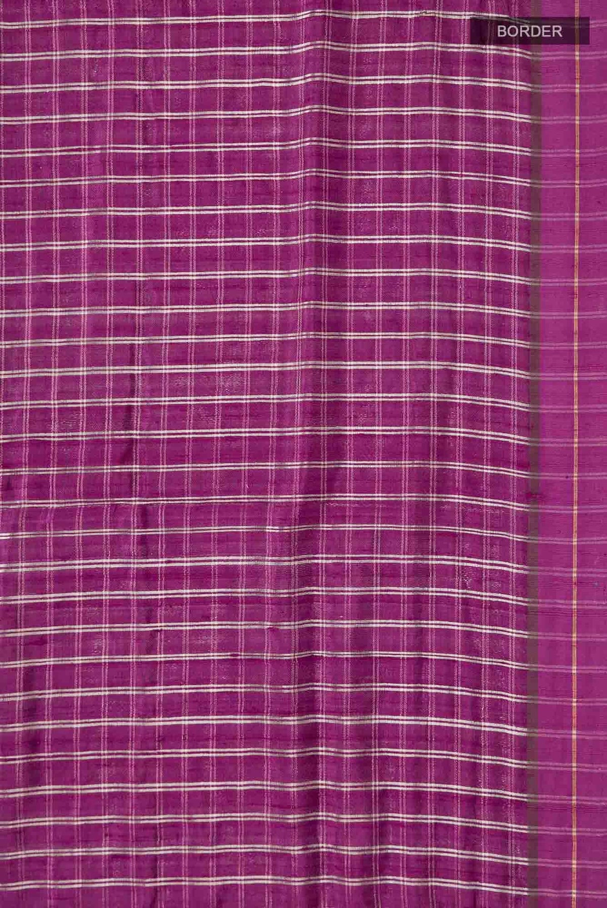 Metallic Magenta-Magenta Bhagalpuri Tussar Silk Saree