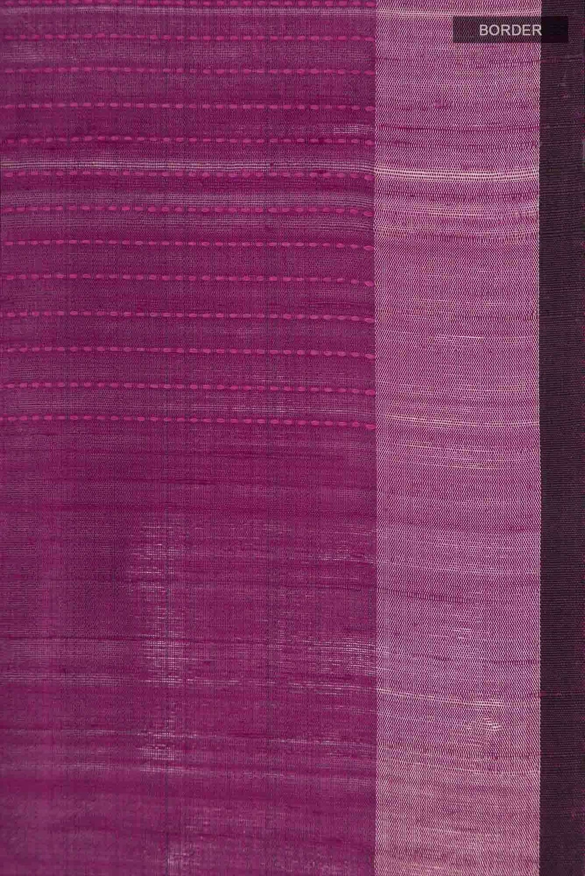 Rich Merlot-Burgundy Bhagalpuri Tussar Silk Saree