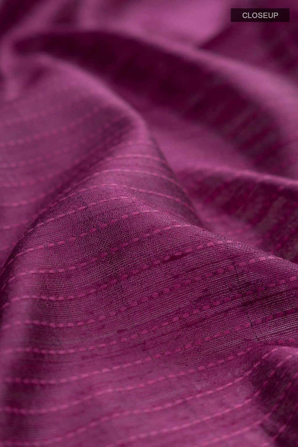 Rich Merlot-Burgundy Bhagalpuri Tussar Silk Saree