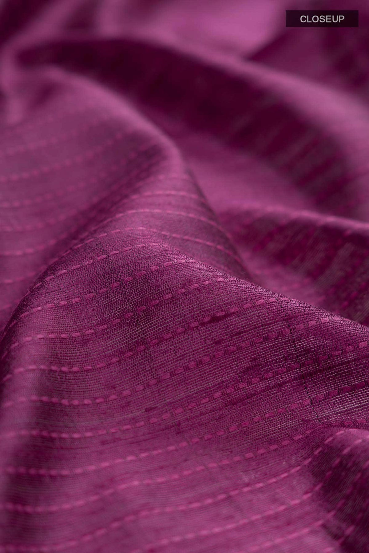 Rich Merlot-Burgundy Bhagalpuri Tussar Silk Saree