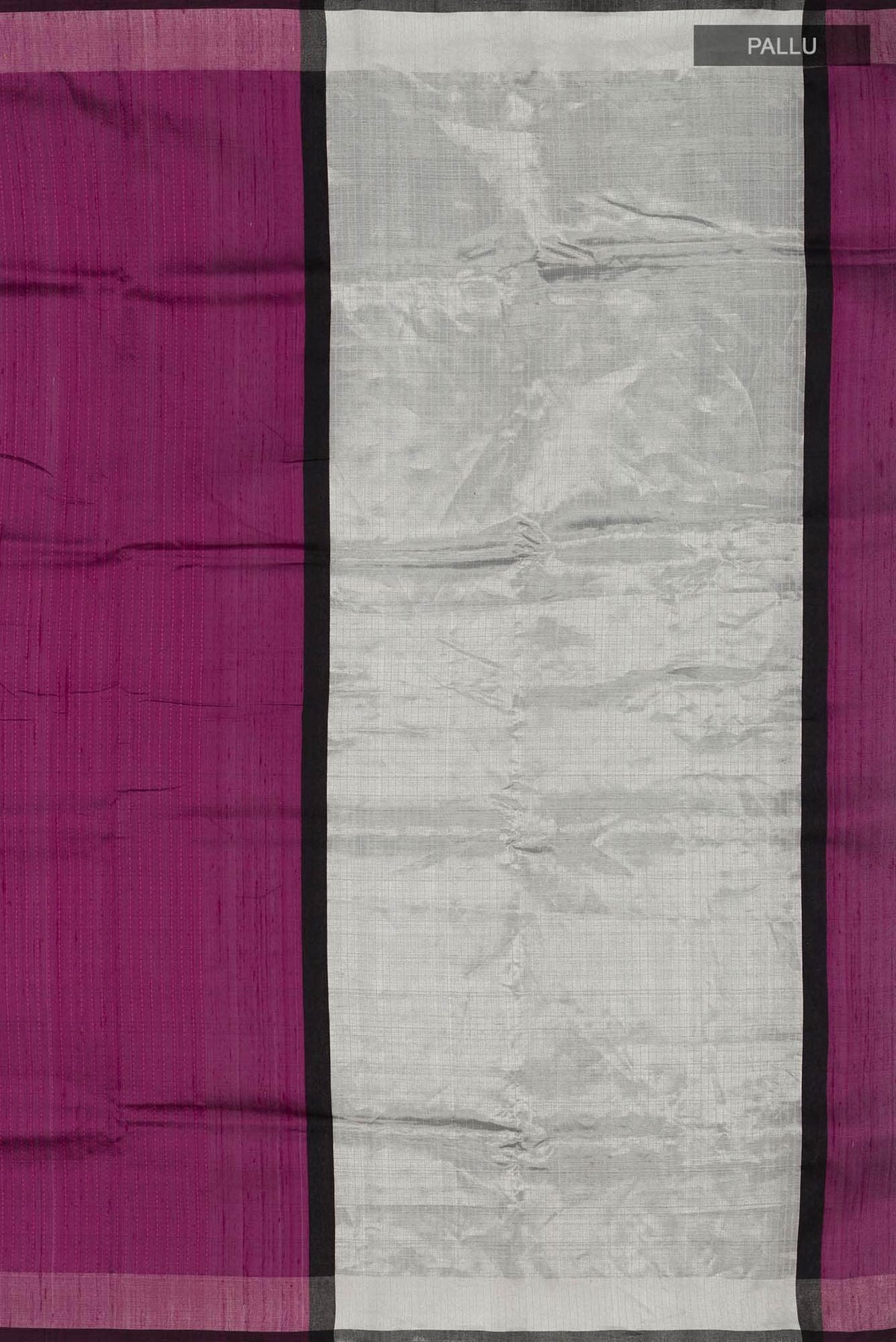 Rich Merlot-Burgundy Bhagalpuri Tussar Silk Saree