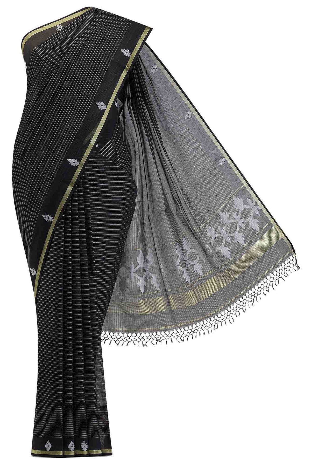 Haimanti-Black Bengal Cotton Saree