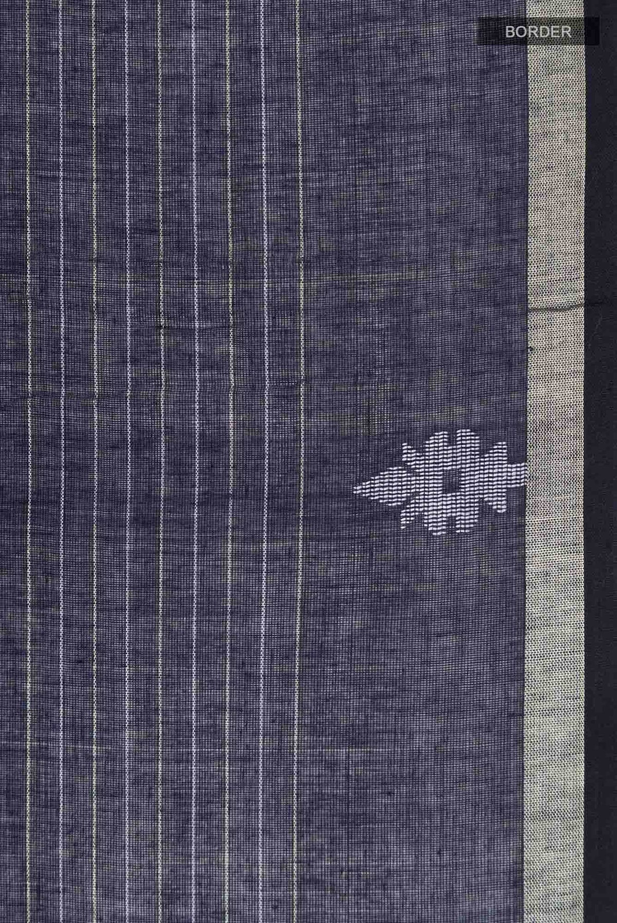 Haimanti-Navy Blue Bengal Cotton Saree