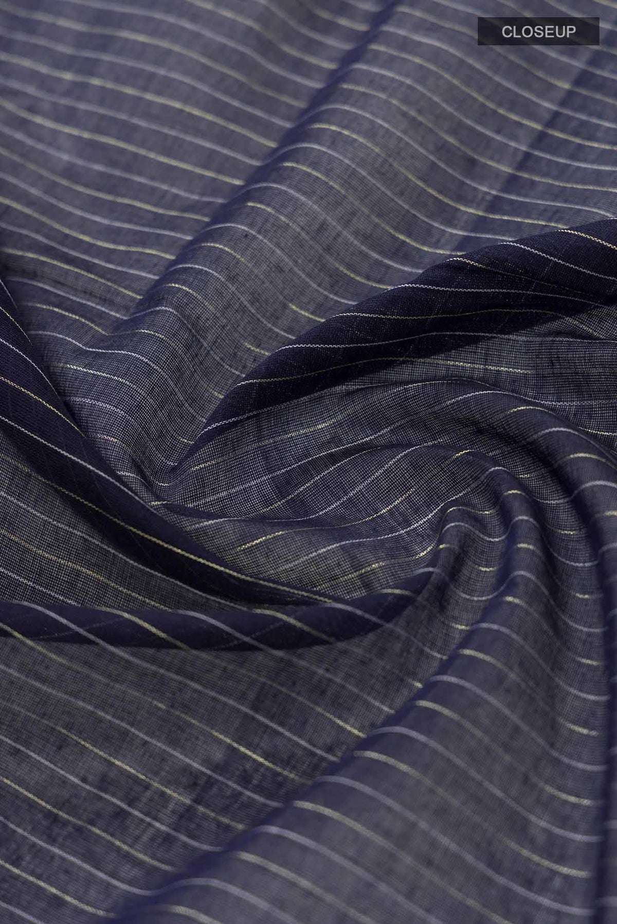 Haimanti-Navy Blue Bengal Cotton Saree