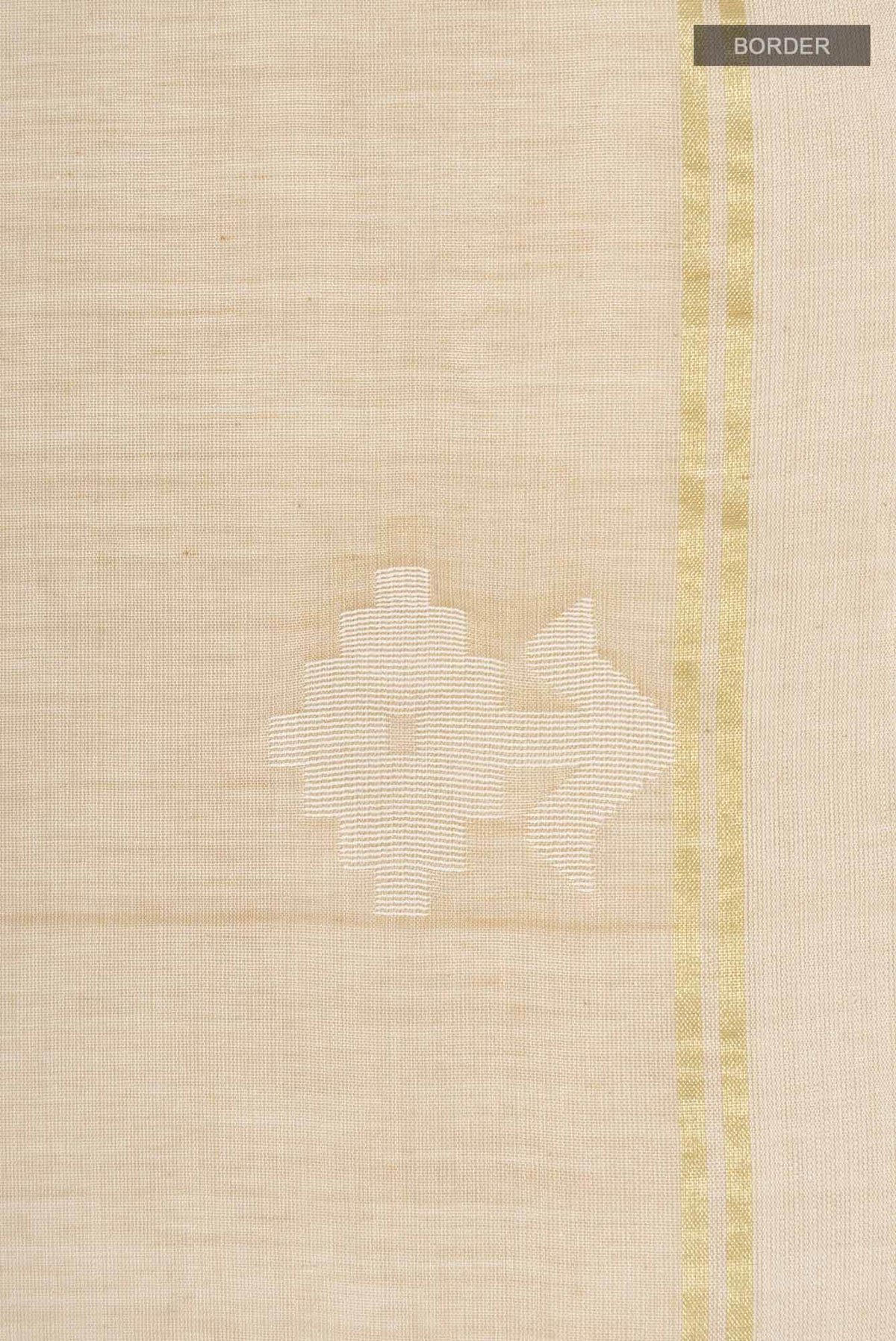 Anuradha-Beige Bengal Cotton Saree