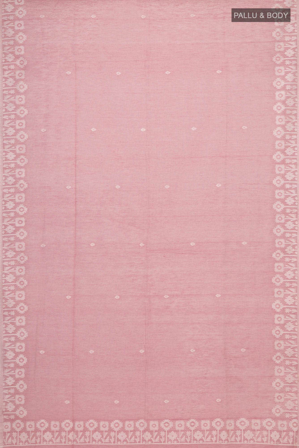 Paromita-Dusky Pink Bengal Cotton Saree