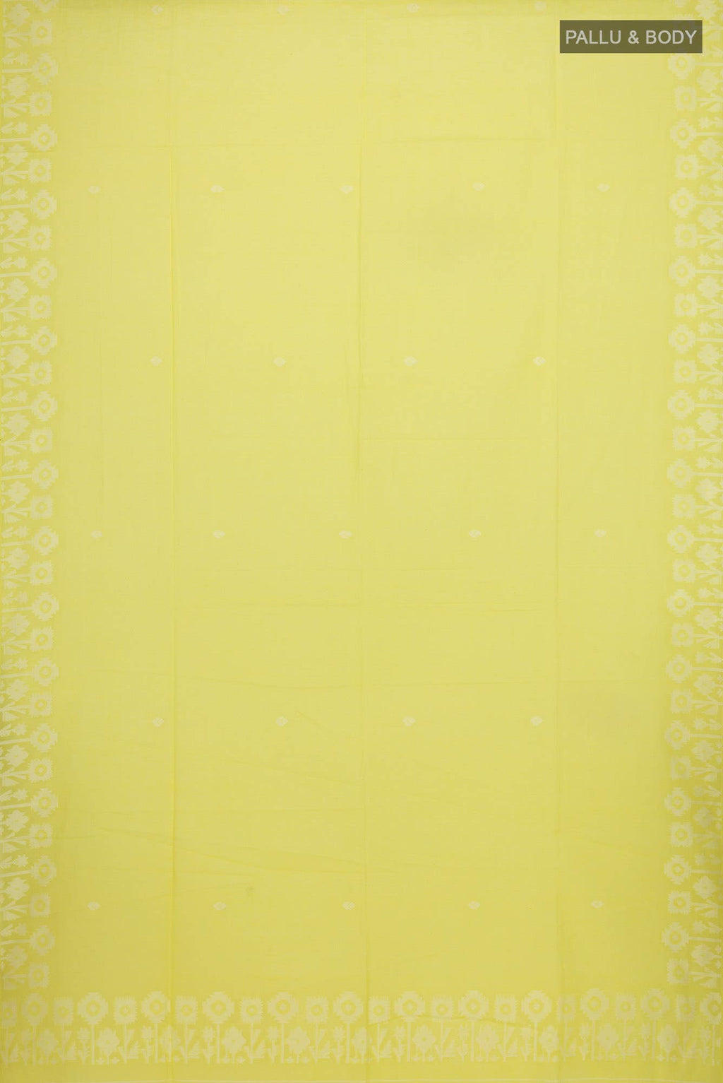 Paromita-Yellow Bengal Cotton Saree