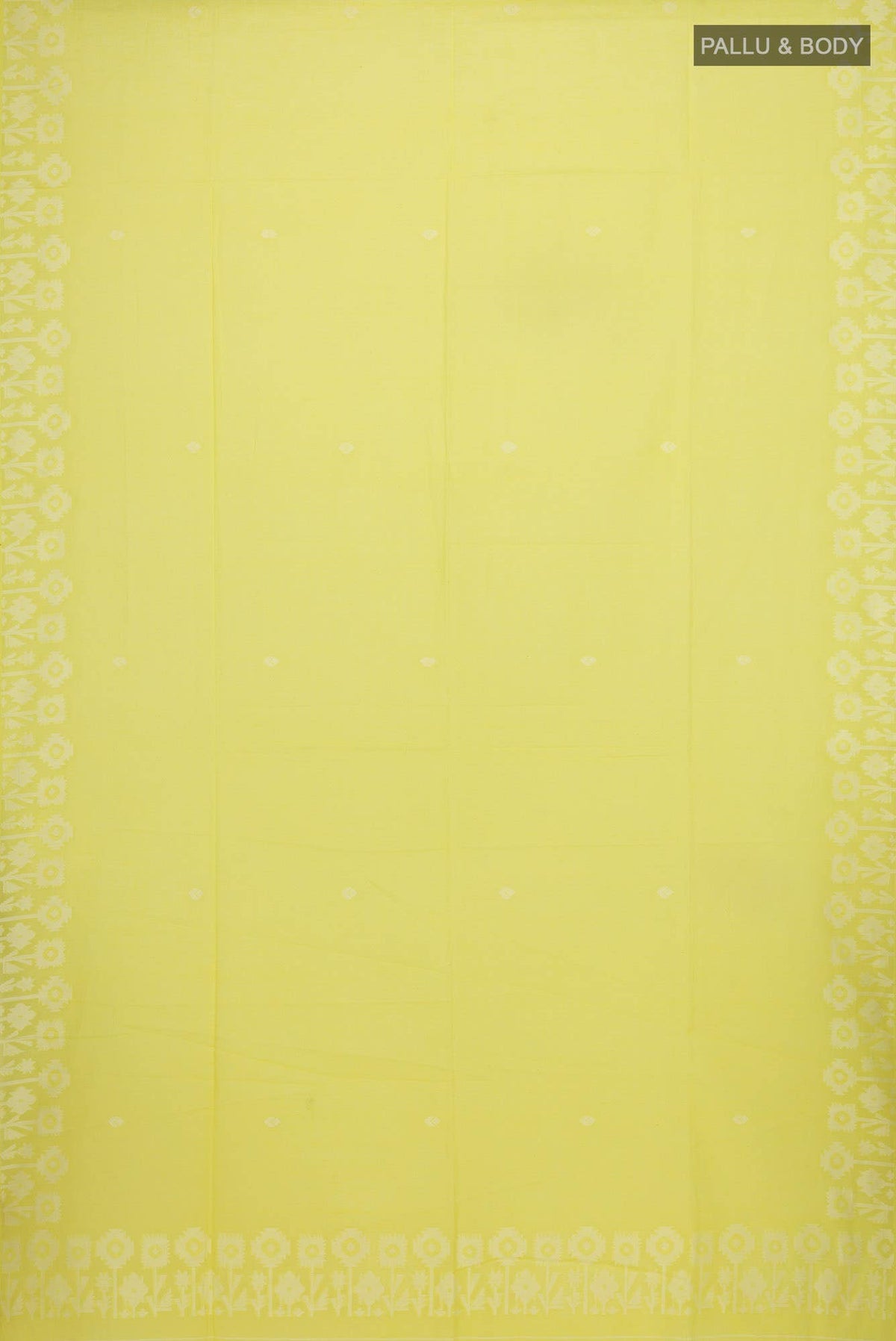 Paromita-Yellow Bengal Cotton Saree