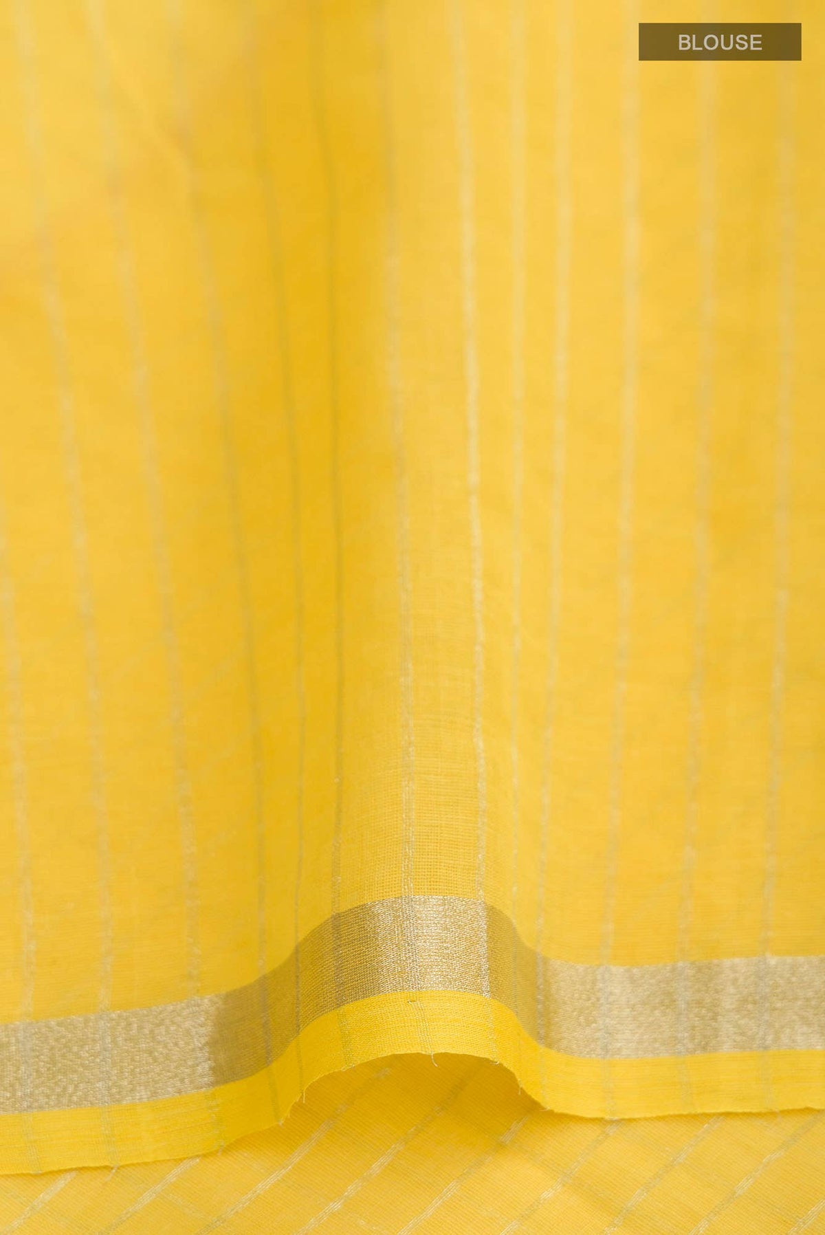 Damini- Mustard Yellow Bengal Cotton Saree