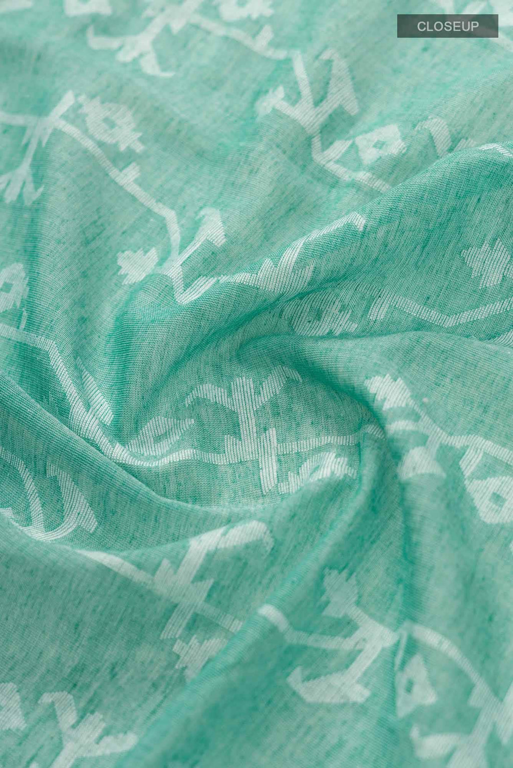 Kadambini-Teal Green Bengal Cotton Saree