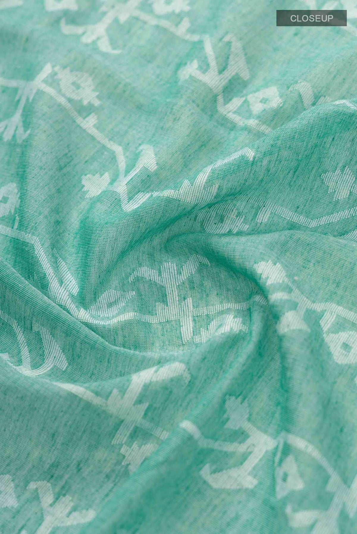 Kadambini-Teal Green Bengal Cotton Saree