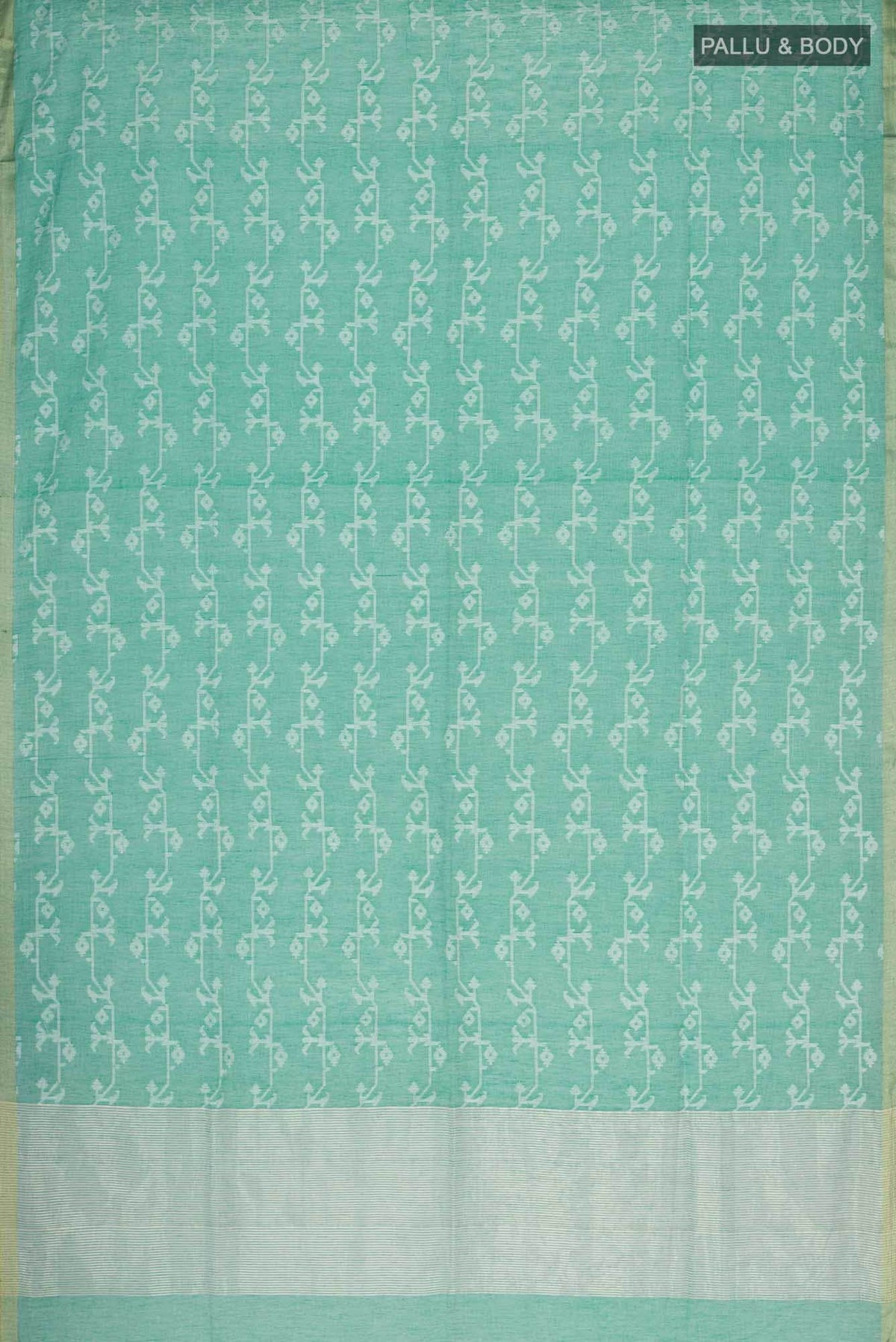 Kadambini-Teal Green Bengal Cotton Saree