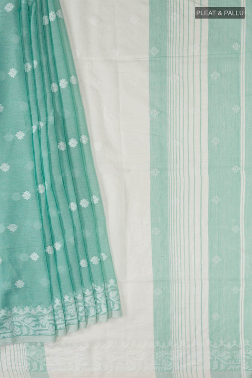 Aarna-Green Bengal Cotton Saree