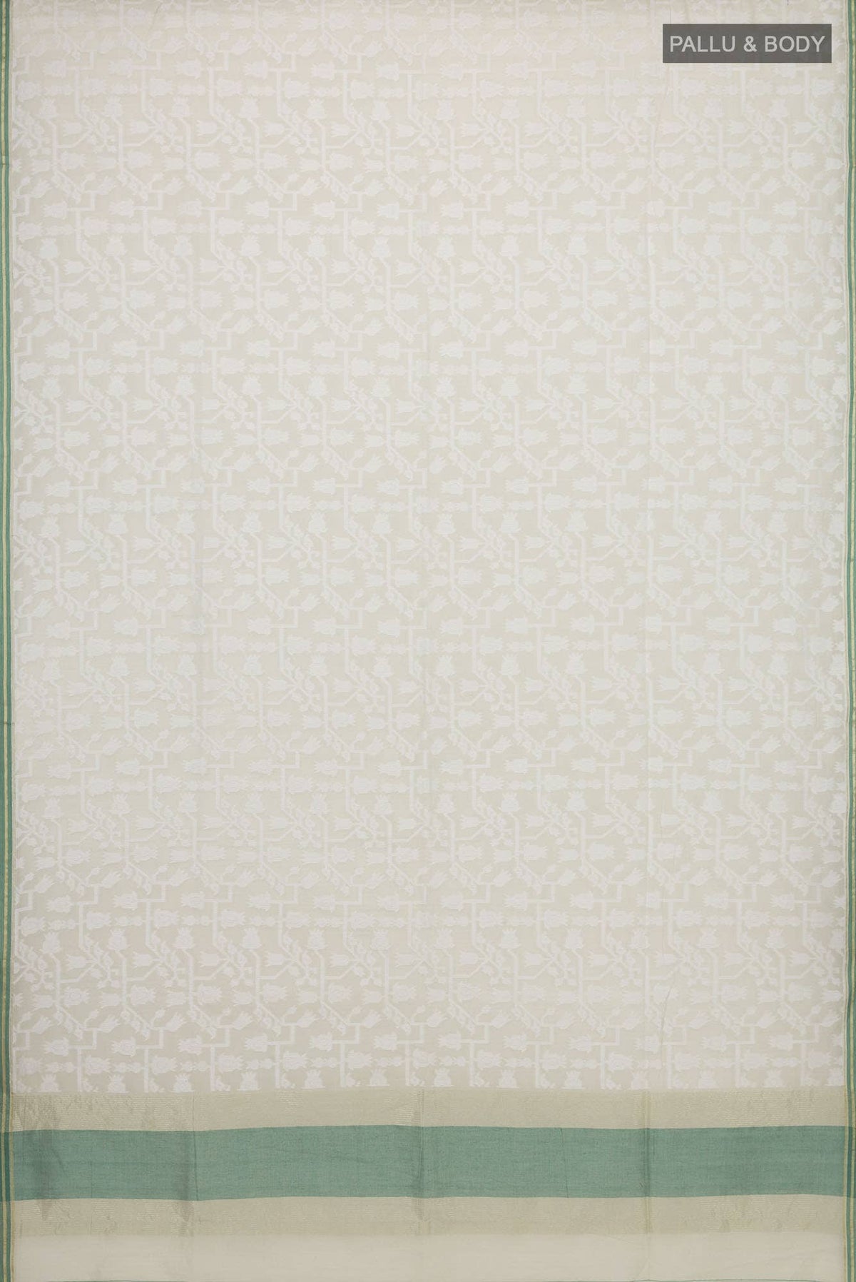 Binodini-Sage Green Bengal Cotton Saree