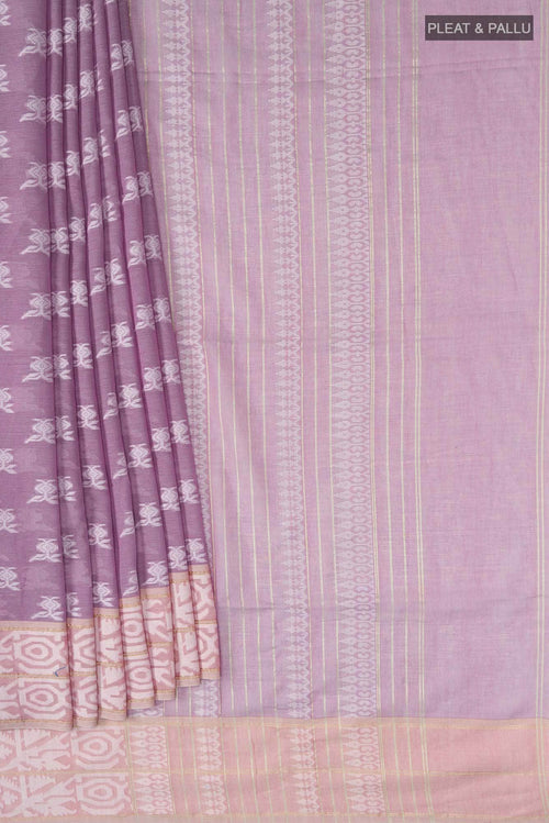 Aradhana-Purple Bengal Cotton Saree