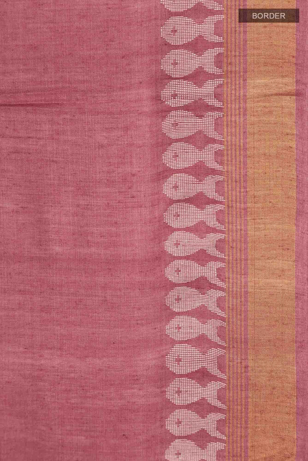 Pisces in Paris-Rust Bhagalpuri Tussar Silk Saree