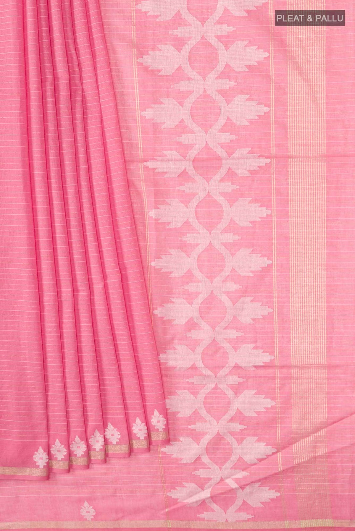 Haimanti-Pink Bengal Cotton Saree