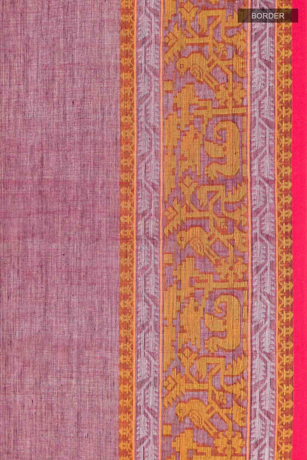 Priyambada-Magenta Bengal Cotton Saree