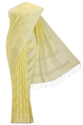 Hansika-Yellow Bengal Cotton Saree
