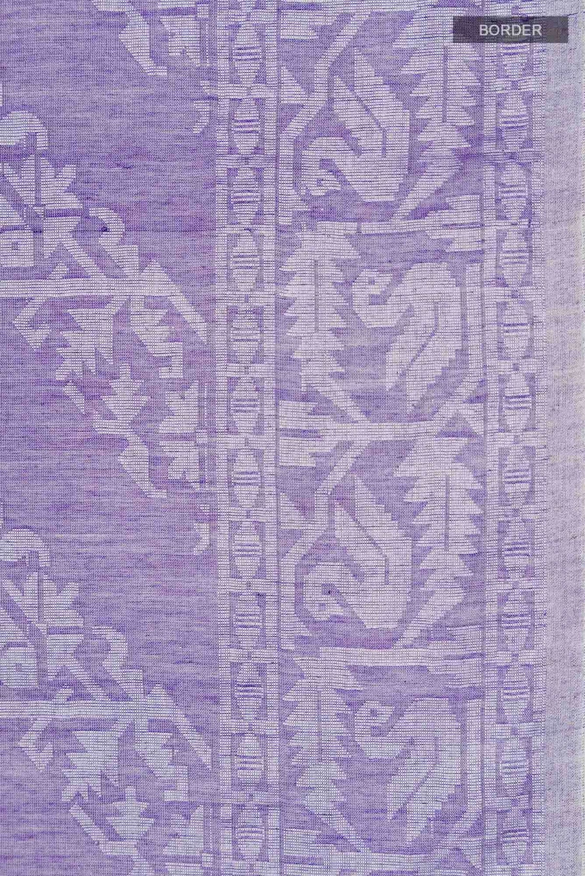 Hansika-Purple Bengal Cotton Saree
