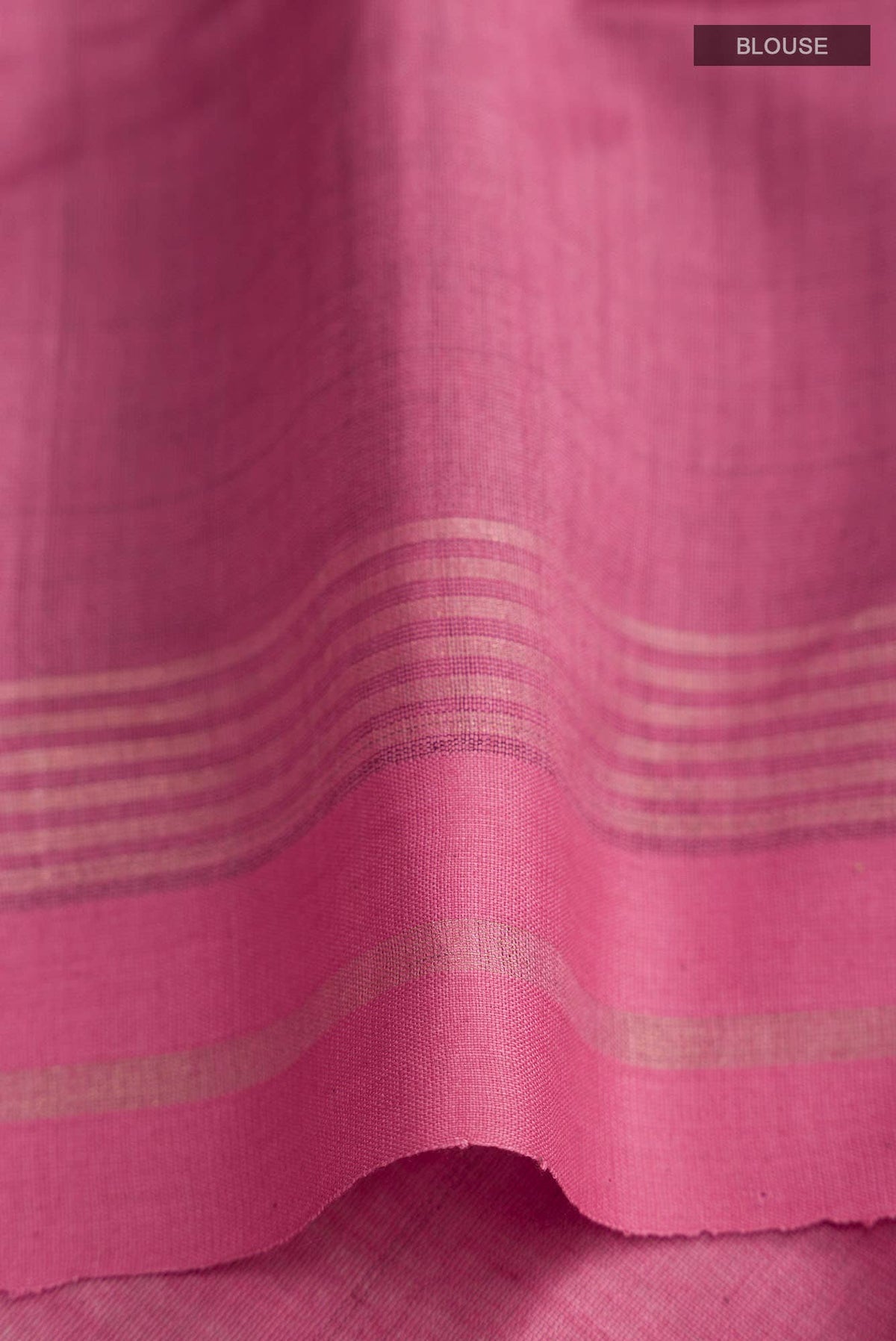 Rosette Whimsy-Peach Bhagalpuri Tussar Silk Saree