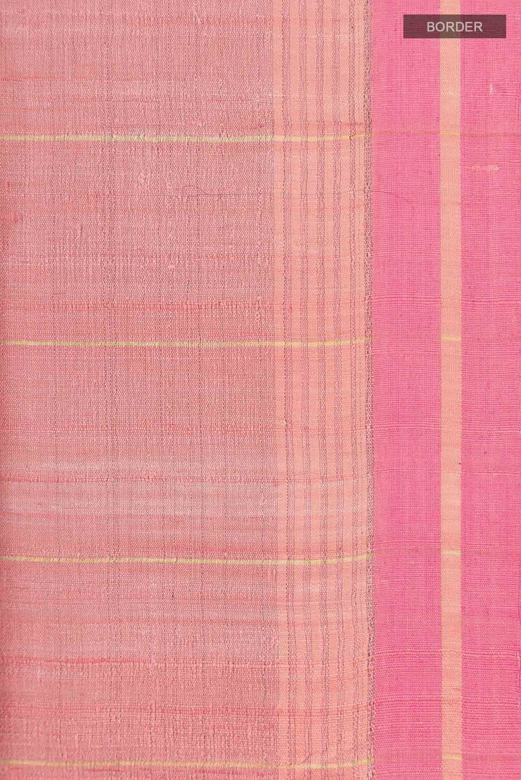 Rosette Whimsy-Peach Bhagalpuri Tussar Silk Saree