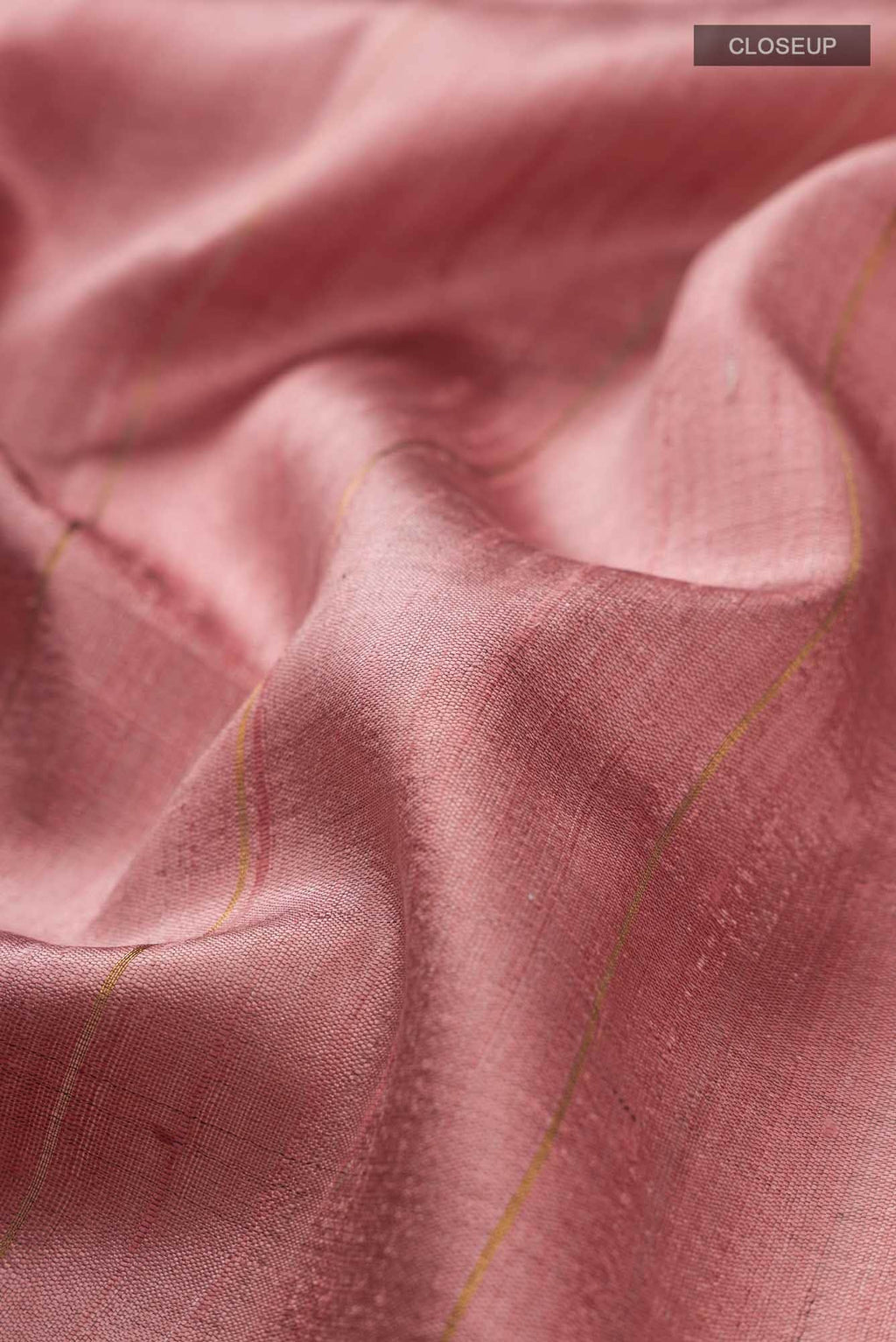 Rosette Whimsy-Peach Bhagalpuri Tussar Silk Saree