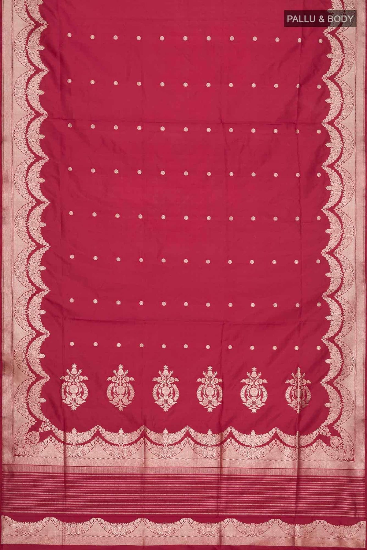 Vibhushita-Red Banarasi Silk Saree