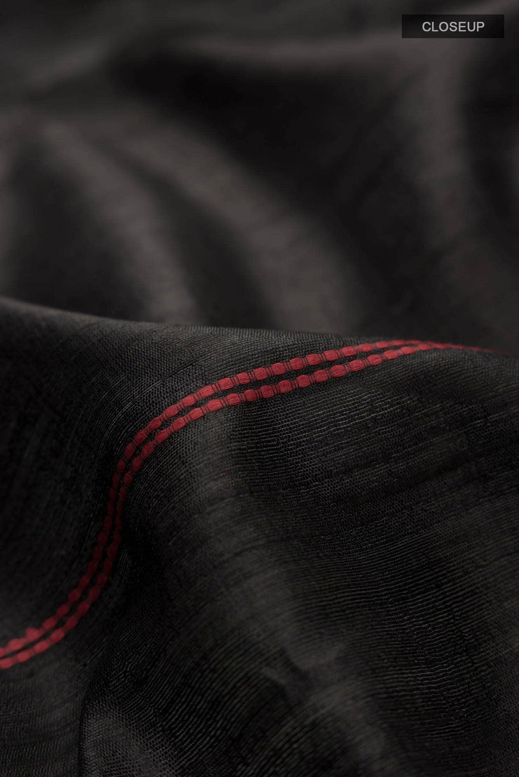 Dusky Diva-Black Tussar Silk Saree