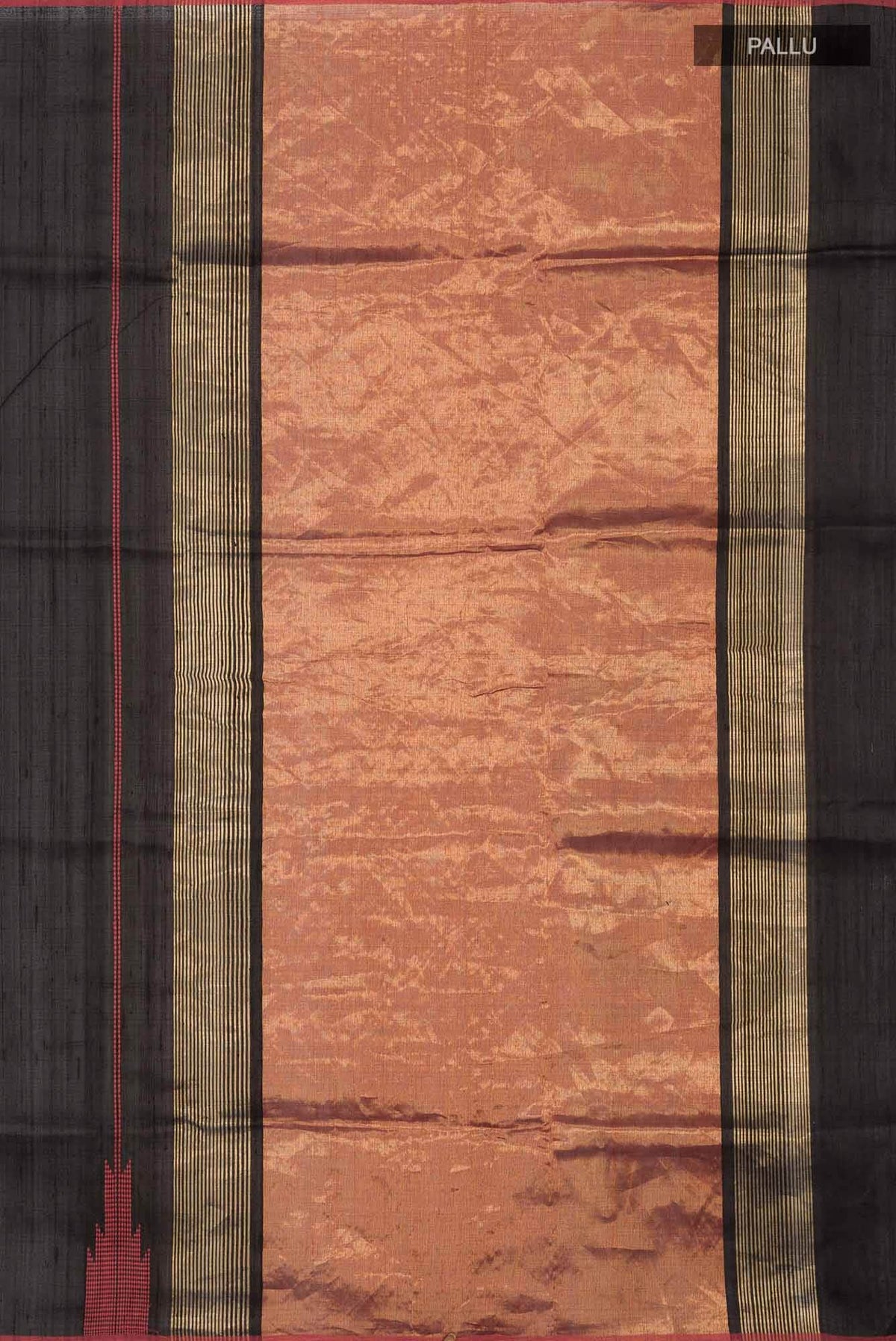 Dusky Diva-Black Tussar Silk Saree