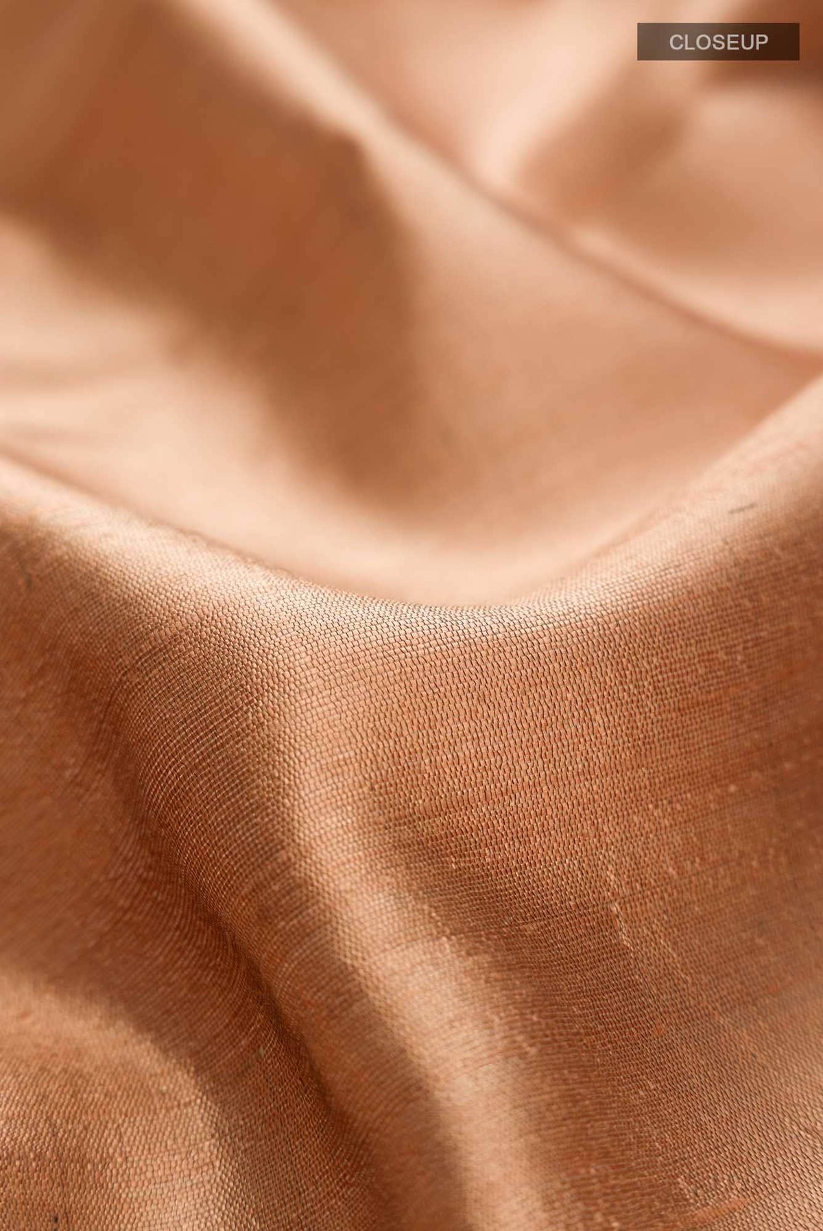 Espresso Shadow-Copper Tussar Silk Saree