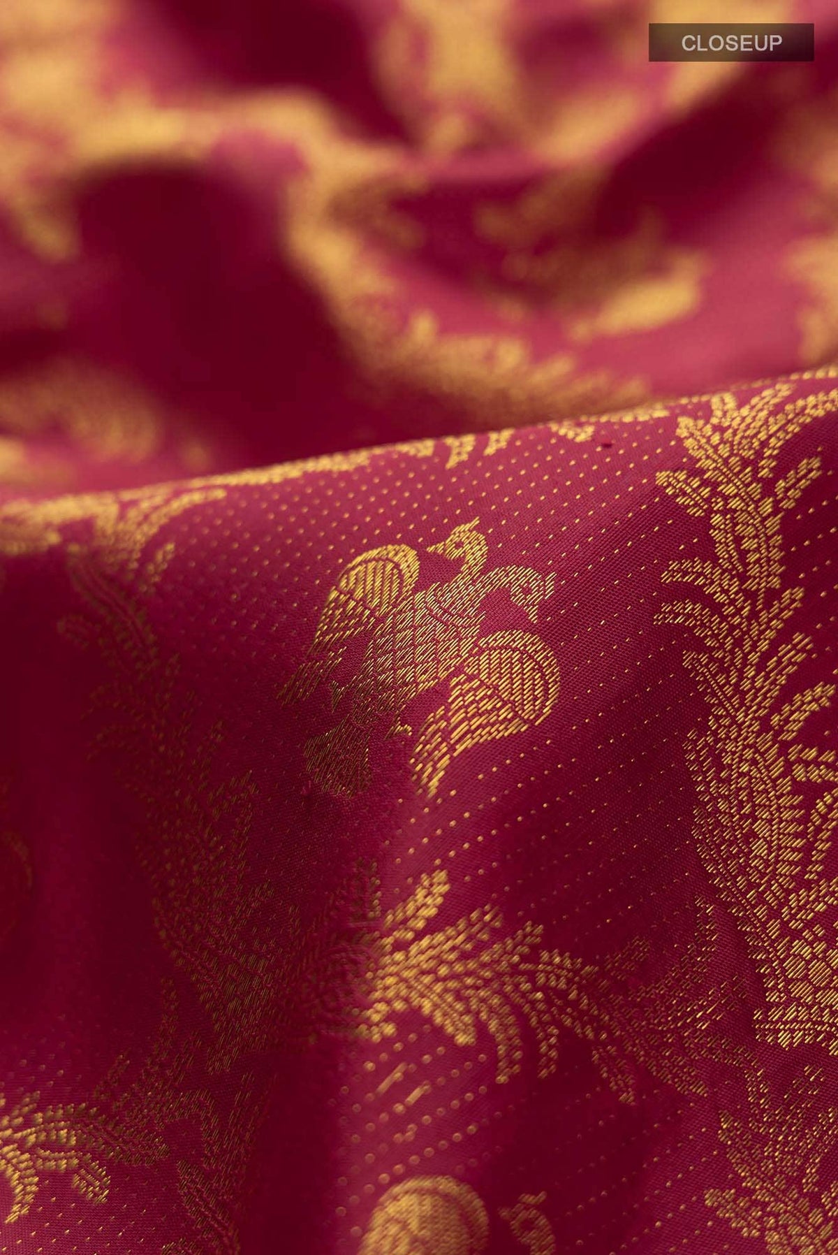 Veeravali-Maroon Kanchipuram Silk Saree