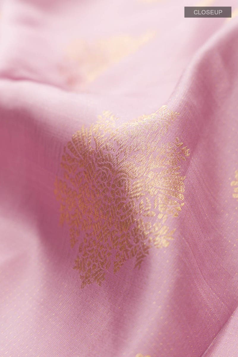 Kavini-Light Pink Kanchipuram Silk Saree