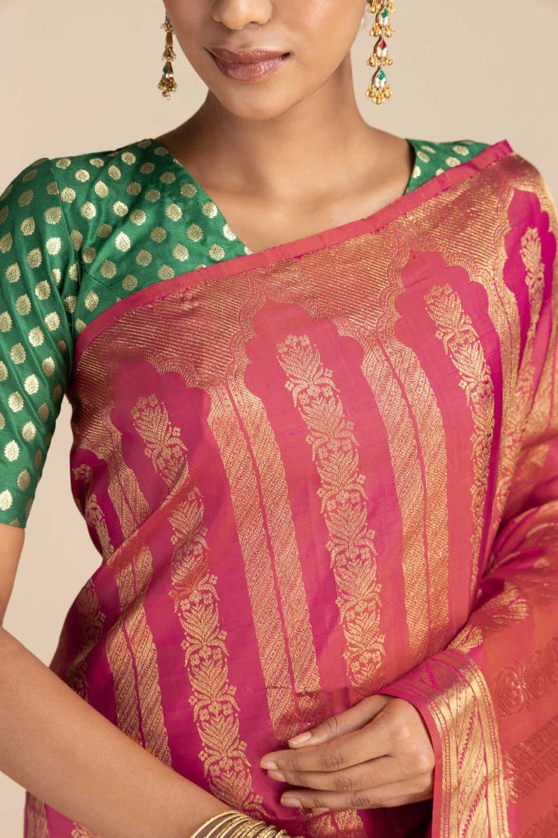 Mangalam-Pink Kanchipuram Silk Saree